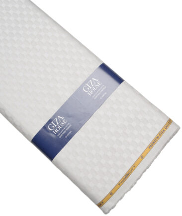 Soktas  Giza Cotton Self Design Shirting Fabric (Light Grey )