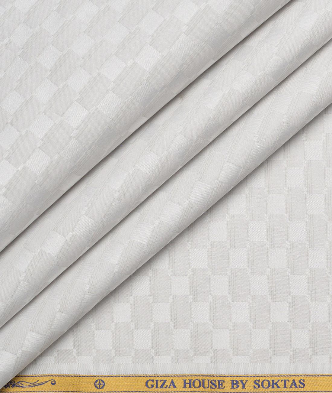 Soktas Giza Cotton Self Design Shirting Fabric (Light Grey ) Soktas Giza Cotton Self Design Shirting Fabric (Light Grey )