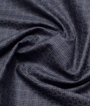 Soktas  Giza Cotton Self Design Shirting Fabric (Grey)