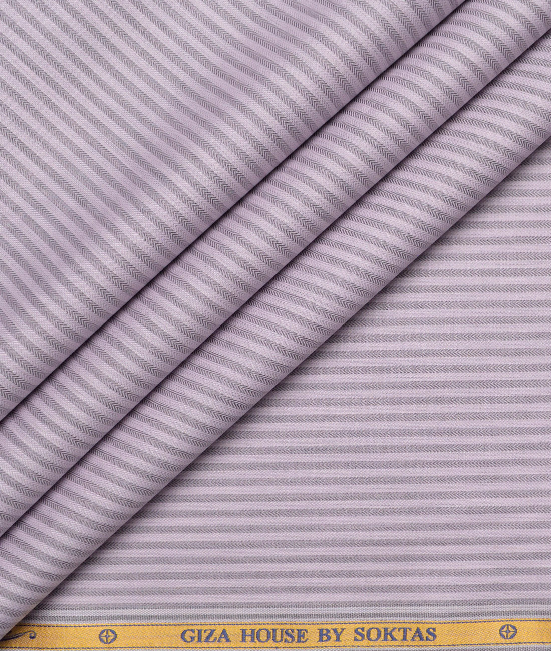 Soktas Giza Cotton Striped Shirting Fabric (Oyster Pink) Soktas Giza Cotton Striped Shirting Fabric (Oyster Pink)