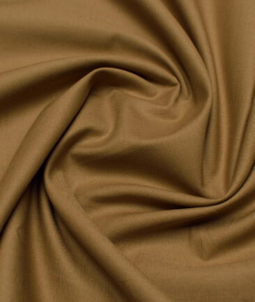 Cavallo by Linen Club  Cotton Linen Solids Shirting Fabric (Coffee Brown)