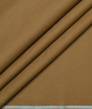 Cavallo by Linen Club  Cotton Linen Solids Shirting Fabric (Coffee Brown)