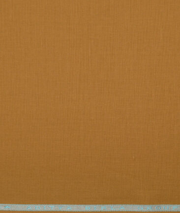 Cavallo by Linen Club  Cotton Linen Solids Shirting Fabric (Luxar Gold)