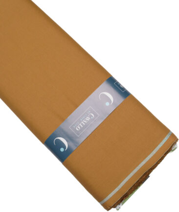 Cavallo by Linen Club  Cotton Linen Solids Shirting Fabric (Luxar Gold)