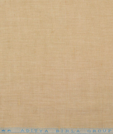 Cavallo by Linen Club  Cotton Linen Solids Shirting Fabric (Desert Sand Beige)