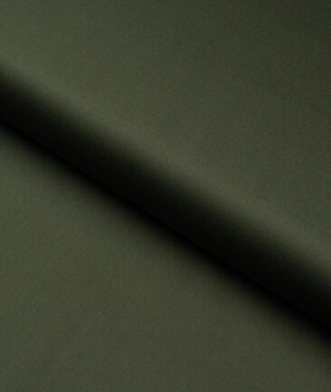 Luthai  Cotton Solids Shirt or Kurta Pajama Fabric (Army Green) - Image 4