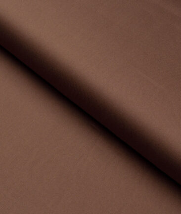 Luthai Cotton Solids Shirt or Kurta Pajama Fabric (Copper Brown) - Image 4