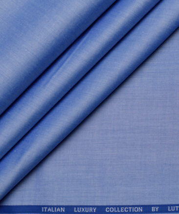 Luthai  Supima Cotton Solids Shirting Fabric (Cornflower Blue)