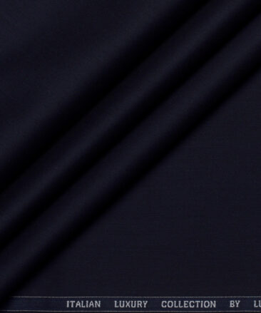 Luthai  Supima Cotton Solids Shirting Fabric (Navy Blue)