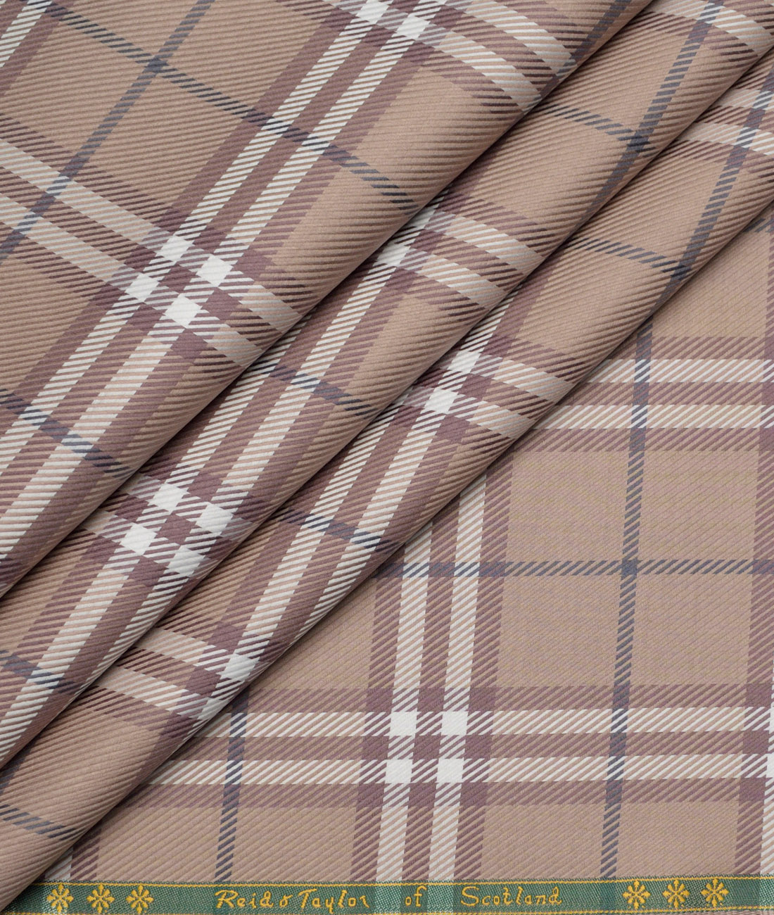 Reid & Taylor Giza Cotton Checks Shirting Fabric (Light Brown) Reid & Taylor Giza Cotton Checks Shirting Fabric (Light Brown)