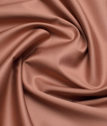 Reid & Taylor  Giza Cotton Solids Shirt or Kurta Pajama Fabric (Coral Orange) - Image 3