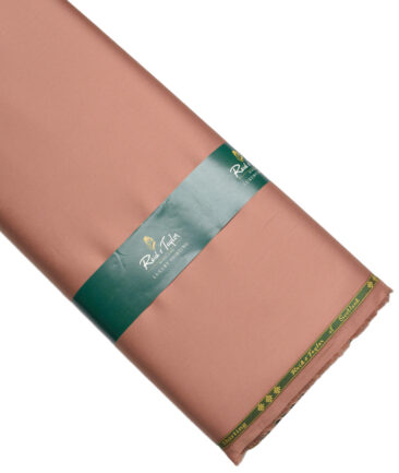 Reid & Taylor  Giza Cotton Solids Shirt or Kurta Pajama Fabric (Coral Orange) - Image 6