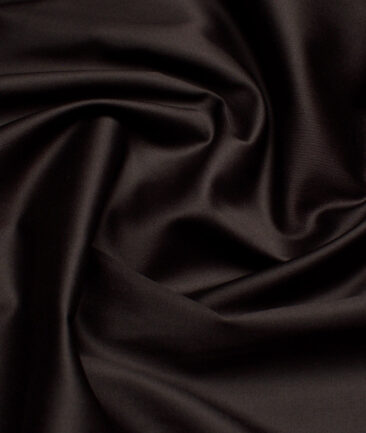 Reid & Taylor  Giza Cotton Solids Shirt or Kurta Pajama Fabric (Dark Chocolate Brown) - Image 3