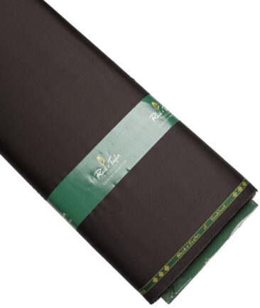 Reid & Taylor  Giza Cotton Solids Shirt or Kurta Pajama Fabric (Dark Chocolate Brown) - Image 6