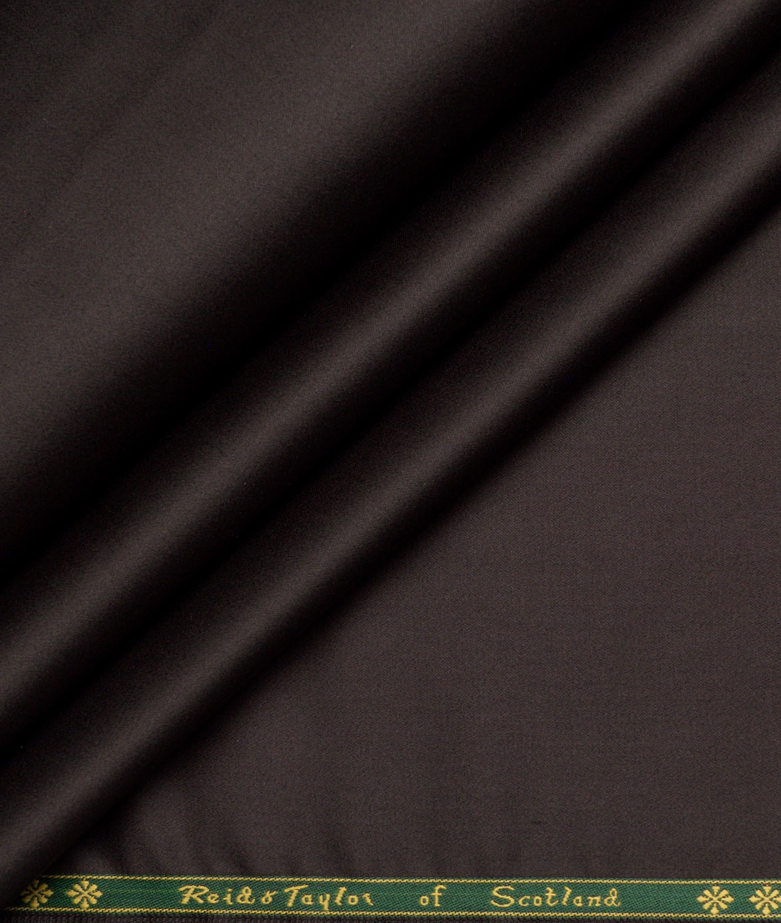 Reid & Taylor Giza Cotton Solids Shirt or Kurta Pajama Fabric (Dark Chocolate Brown) - Image 1