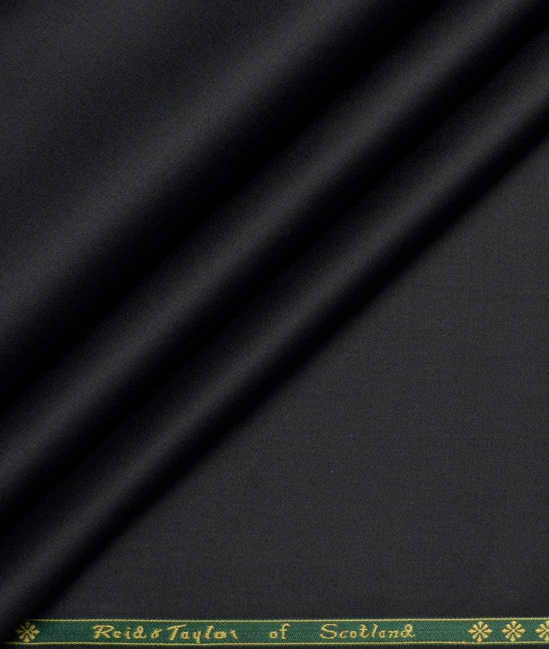 Reid & Taylor Giza Cotton Solids Shirt or Kurta Pajama Fabric (Dark Green) - Image 1