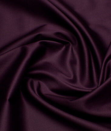 Reid & Taylor  Giza Cotton Solids Shirt or Kurta Pajama Fabric (Dark Purple) - Image 3