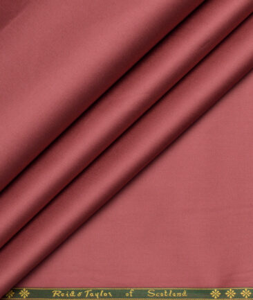 Reid & Taylor  Giza Cotton Solids Shirt or Kurta Pajama Fabric (Light Caramine Pink)