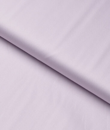 Reid & Taylor  Giza Cotton Solids Shirt or Kurta Pajama Fabric (Light Lavander Purple) - Image 4