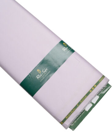 Reid & Taylor  Giza Cotton Solids Shirt or Kurta Pajama Fabric (Light Lavander Purple) - Image 6