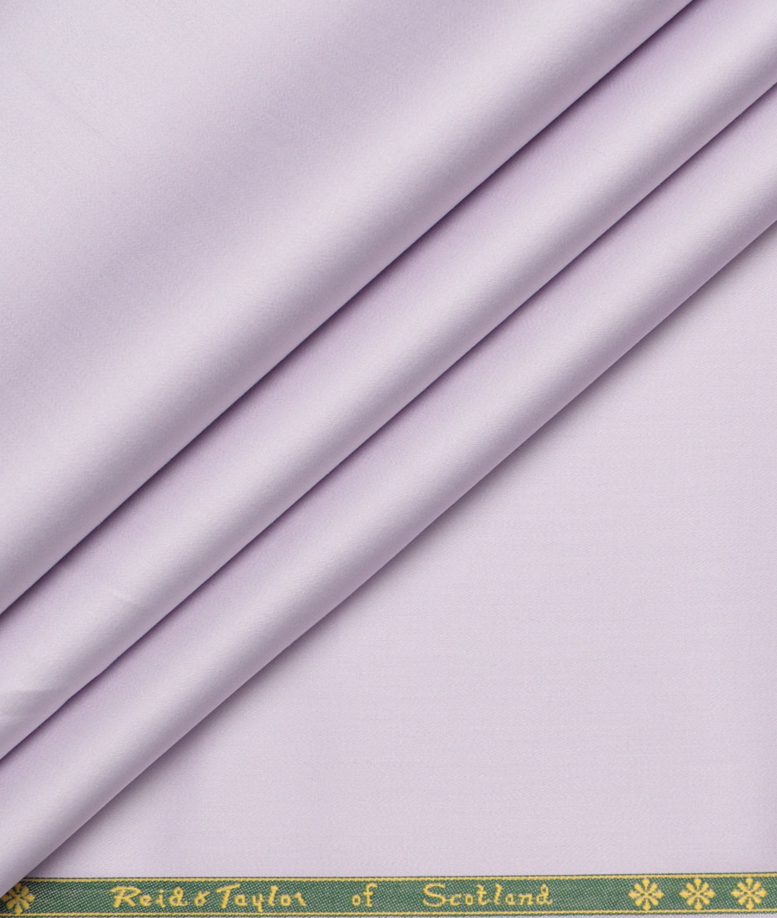 Reid & Taylor Giza Cotton Solids Shirt or Kurta Pajama Fabric (Light Lavander Purple) - Image 1