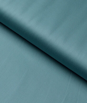 Reid & Taylor  Giza Cotton Solids Shirt or Kurta Pajama Fabric (Light Sea Green) - Image 4