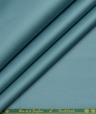 Reid & Taylor  Giza Cotton Solids Shirt or Kurta Pajama Fabric (Light Sea Green)