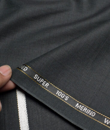 Canetti Italy Super 100's Checks 20% Merino Wool Suiting Fabric (Dark Pine Green)