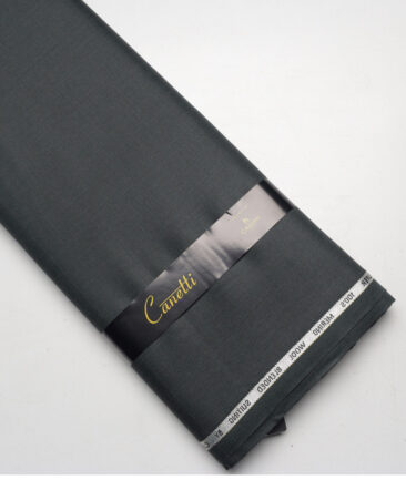 Canetti Italy Super 100's Checks 20% Merino Wool Suiting Fabric (Dark Pine Green)