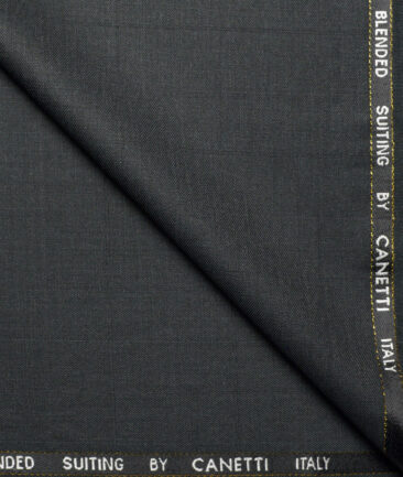 Canetti Italy Super 100's Checks 20% Merino Wool Suiting Fabric (Dark Pine Green)
