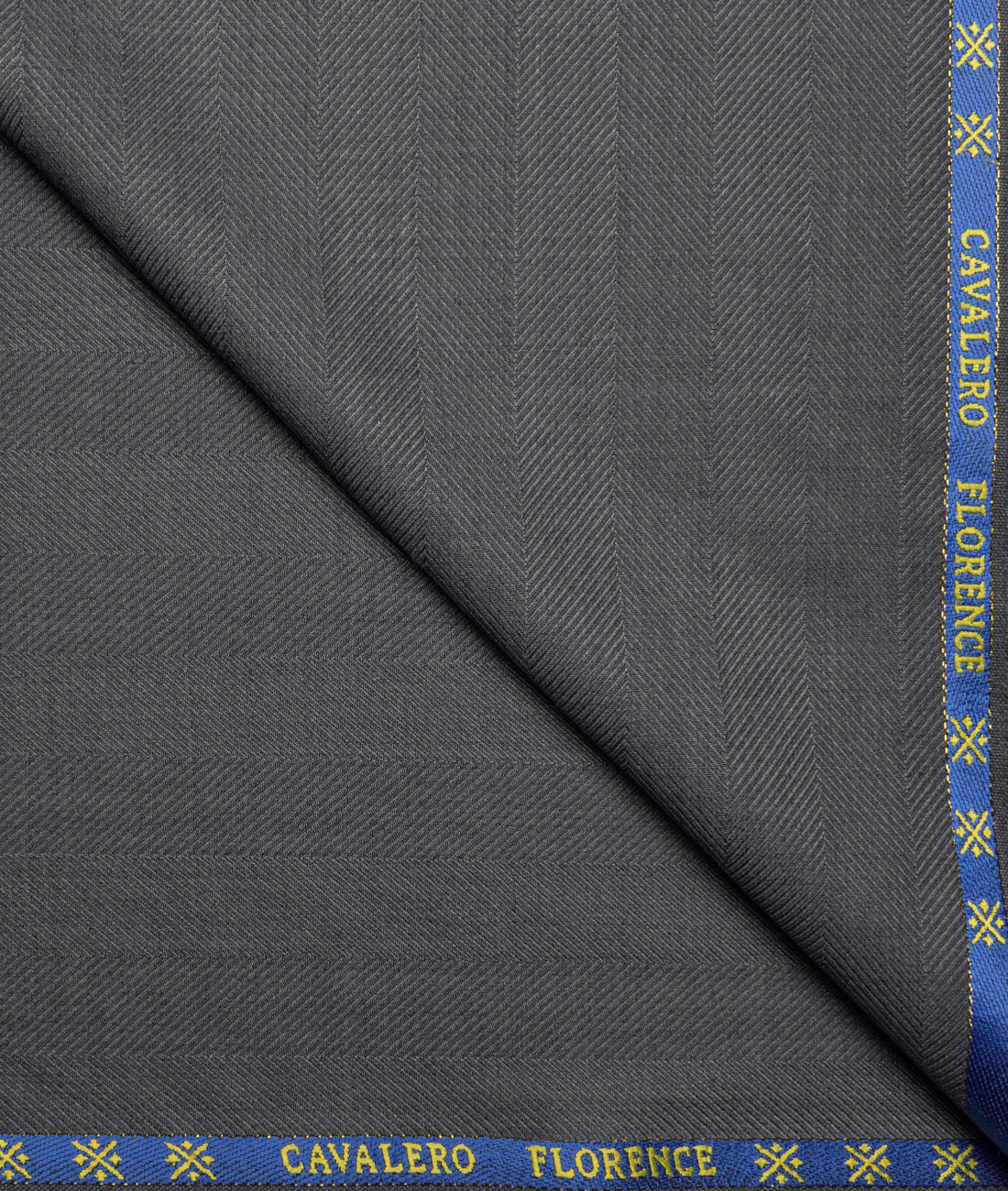Cavalero Italy Super 120's Striped 30% Wool Suiting Fabric (Grey) Cavalero Italy Super 120's Striped 30% Wool Suiting Fabric (Grey)