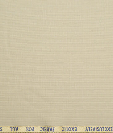 J.Hampstead Super 100's Structured 20% Wool Suiting Fabric (Beige)