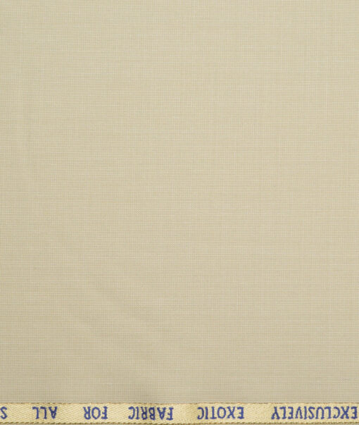 J.Hampstead Super 100's Structured 20% Wool Suiting Fabric (Beige)