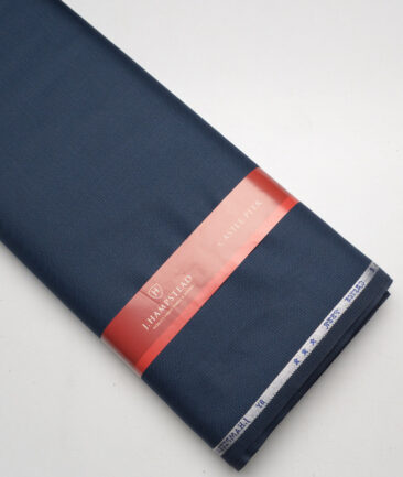 J.Hampstead Super 100's Structured 20% Wool Suiting Fabric (Dark Royal Blue)