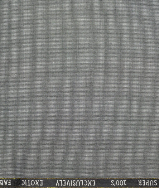 J.Hampstead Super 100's Structured 20% Wool Suiting Fabric (Grey)