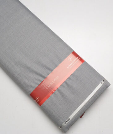 J.Hampstead Super 100's Checks 20% Wool Suiting Fabric (Light Grey)