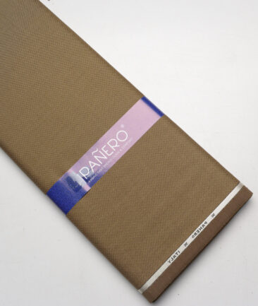 Panero Italy Super 90's Structured 20% Merino Wool Suiting Fabric (Brown)