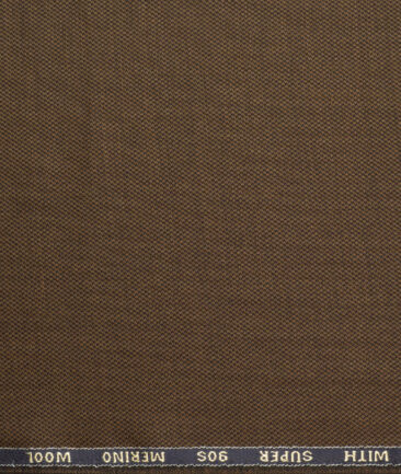 Panero Italy Super 90's Structured 20% Merino Wool Suiting Fabric (Coffee Brown)