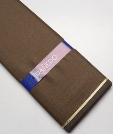 Panero Italy Super 90's Structured 20% Merino Wool Suiting Fabric (Coffee Brown)