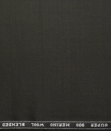 Panero Italy Super 100's Structured 20% Merino Wool Suiting Fabric (Dark Green)