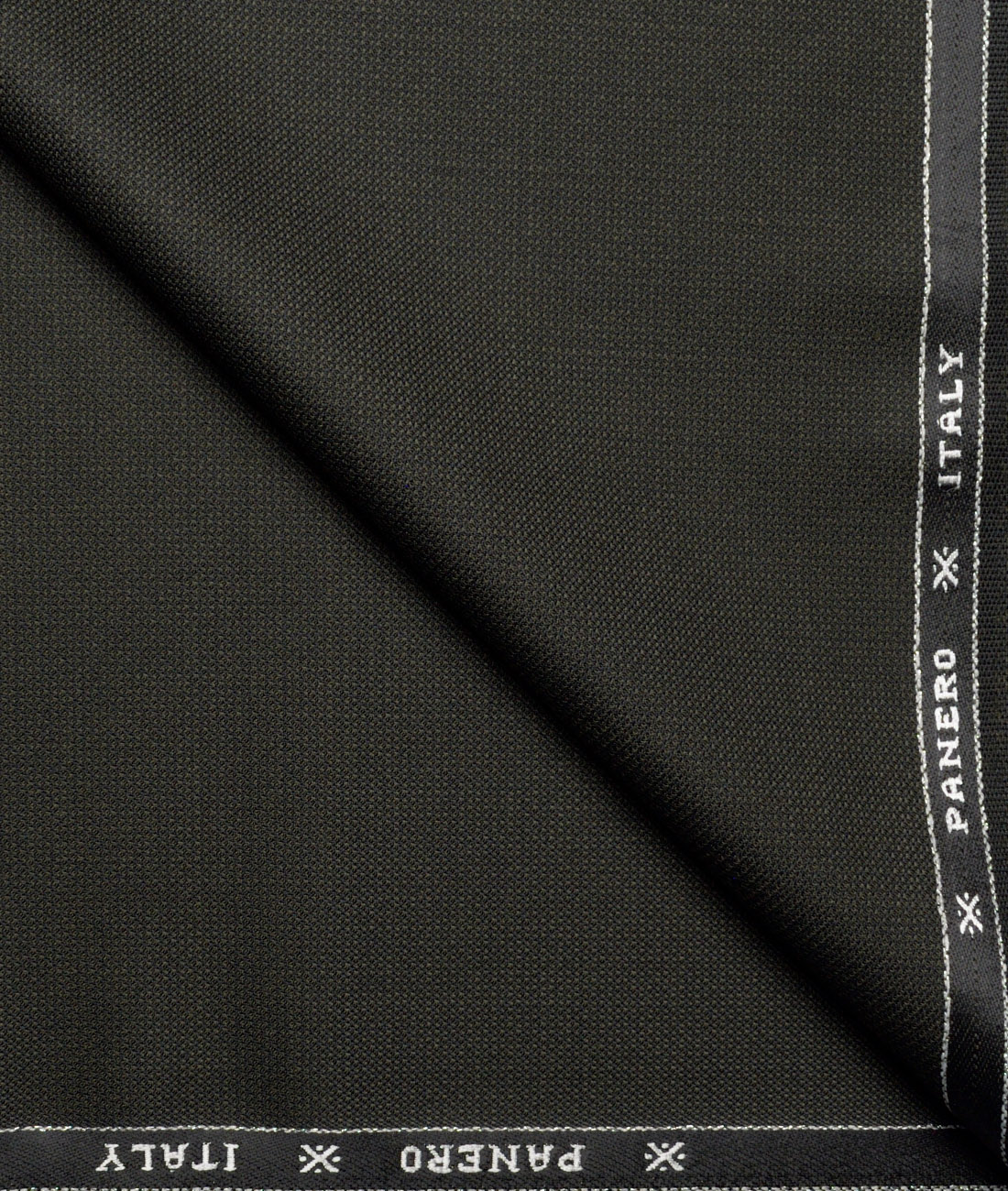 Panero Italy Super 100's Structured 20% Merino Wool Suiting Fabric (Dark Green) Panero Italy Super 100's Structured 20% Merino Wool Suiting Fabric (Dark Green)