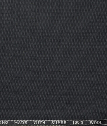 Panero Italy Super 100's Structured 20% Merino Wool Suiting Fabric (Dark Grey)