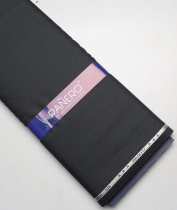 Panero Italy Super 100's Structured 20% Merino Wool Suiting Fabric (Dark Grey)