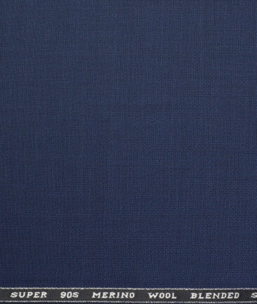 Panero Italy Super 90's Structured 20% Merino Wool Suiting Fabric (Dark Royal Blue)