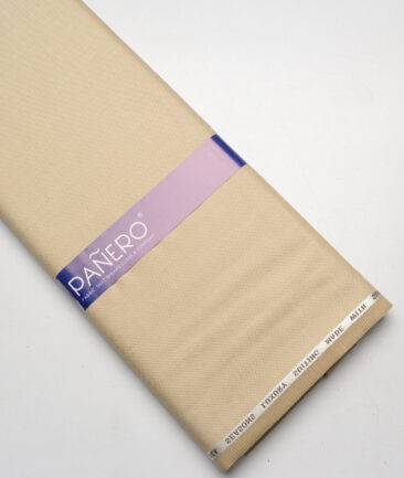 Panero Italy Super 100's Structured 20% Merino Wool Suiting Fabric (Beige)