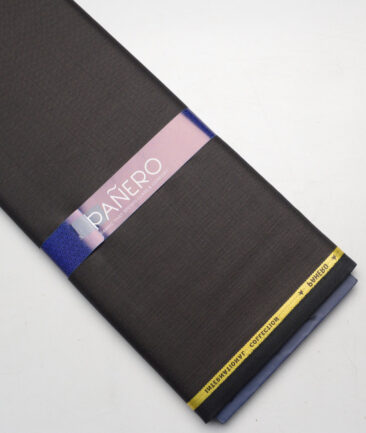 Panero Italy Super 100's Structured 20% Merino Wool Suiting Fabric (Dark Brown)