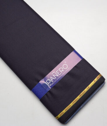 Panero Italy Super 100's Structured 20% Merino Wool Suiting Fabric (Dark Purple)