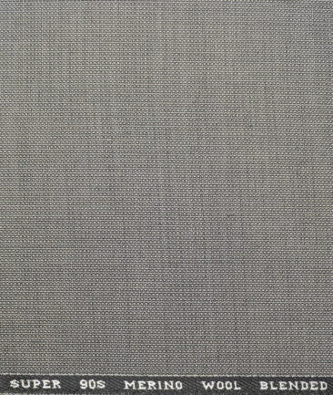 Panero Italy Super 90's Structured 20% Merino Wool Suiting Fabric (Light Grey)