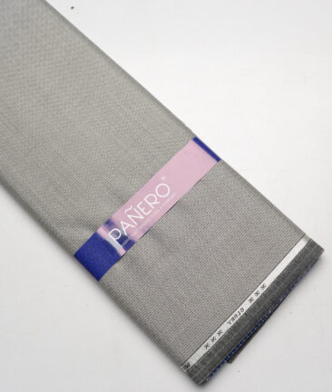 Panero Italy Super 90's Structured 20% Merino Wool Suiting Fabric (Light Grey)