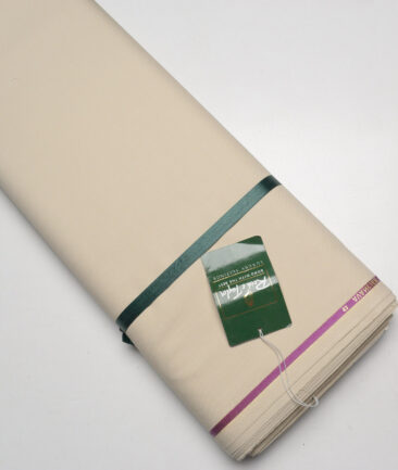 Reid & Taylor Super 100's Solids 40% Merino Wool Suiting Fabric (Beige)